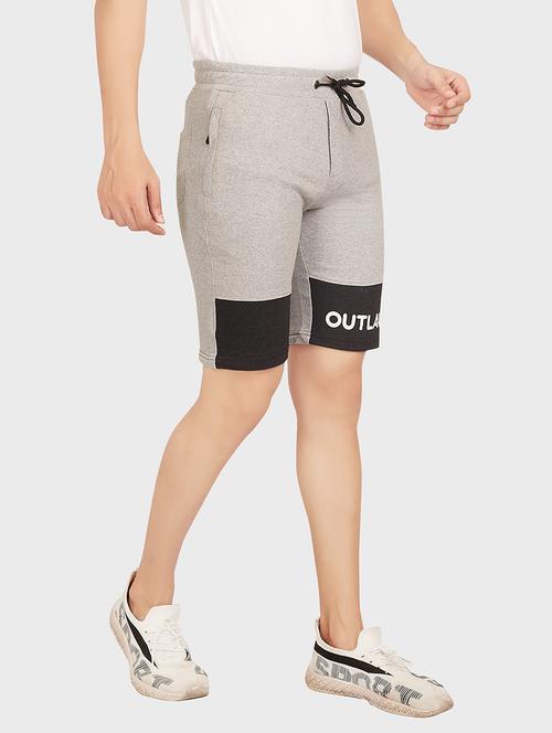 grey color-blocked short - 18349364 - Very Small Image - 1