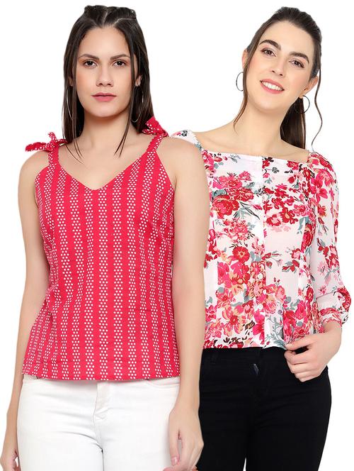 pack of 2 printed combo top - 18351366 - Very Small Image - 1