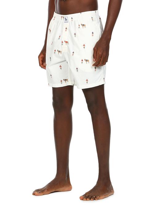 white printed boxers brief - 18351931 - Very Small Image - 1