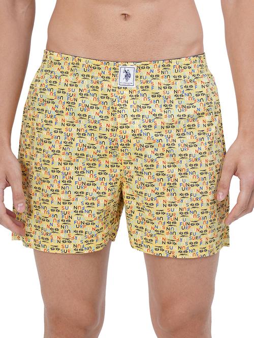 yellow printed boxers brief - 18351961 - Very Small Image - 1