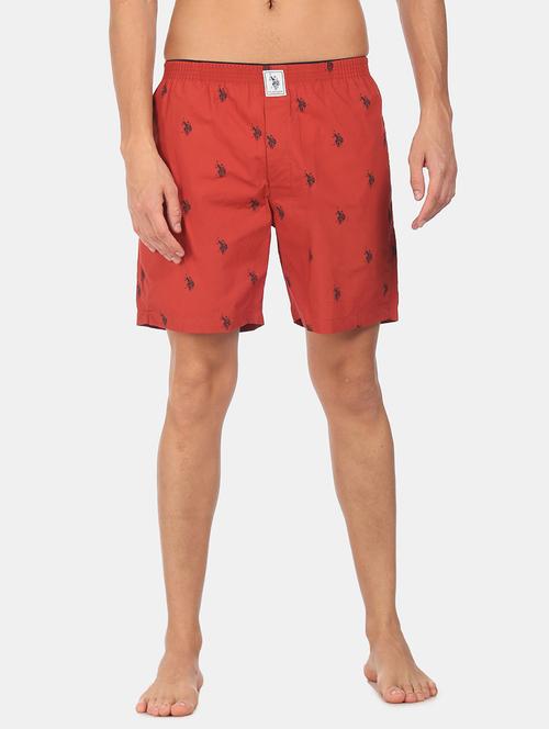 rust printed boxers brief - 18352014 - Very Small Image - 1