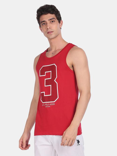 red chest-printed vest - 18352033 - Very Small Image - 1