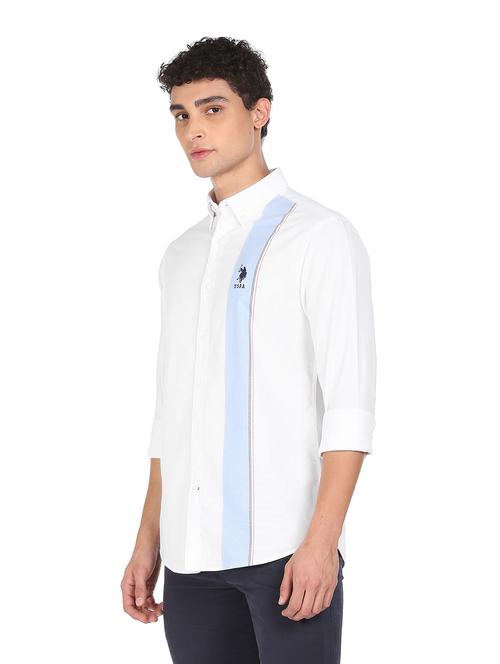 white  striped  shirt - 18352073 - Very Small Image - 1