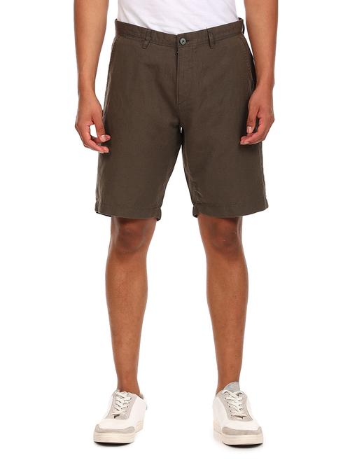 brown solid short - 18352523 - Very Small Image - 1