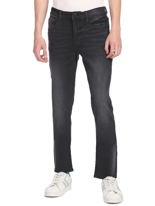 black  solid washed jean - 18352824 - Very Small Image - 1