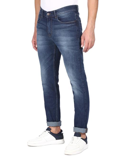 blue solid washed jean - 18352865 - Very Small Image - 1