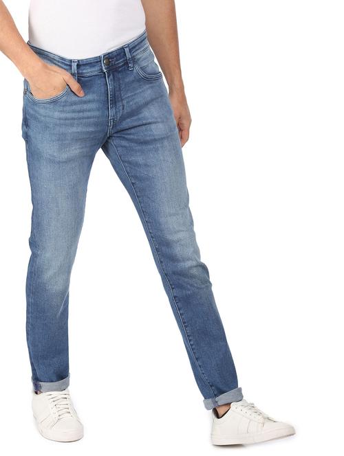 blue solid washed jean - 18352882 - Very Small Image - 1