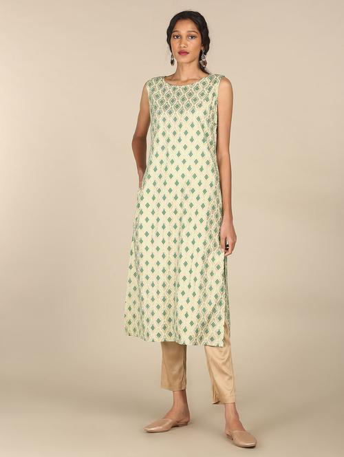 women's straight kurta - 18354287 - Very Small Image - 1