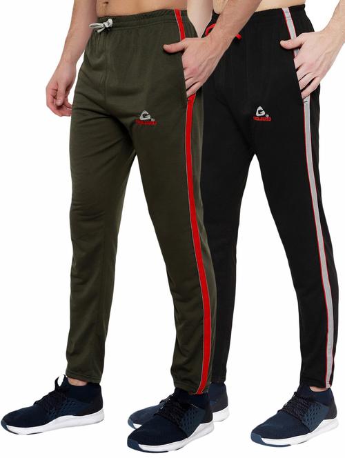 set of 2 solid joggers track pant - 18354402 - Very Small Image - 1