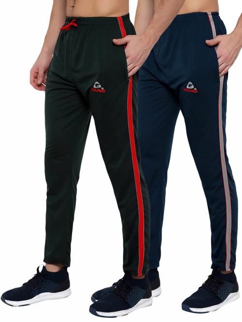 set of 2 solid joggers track pant - 18354405 - Very Small Image - 1