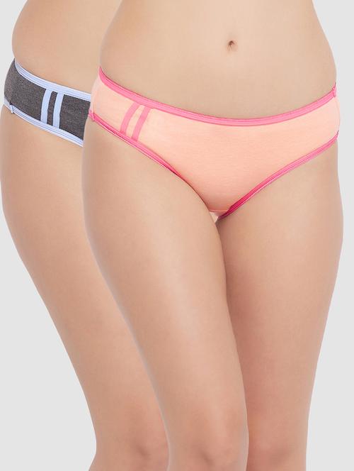 pack of 2 solid bikini panty - 18355571 - Very Small Image - 1