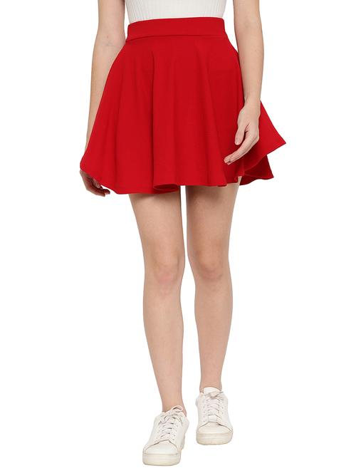 mini solid skater skirt - 18356121 - Very Small Image - 1