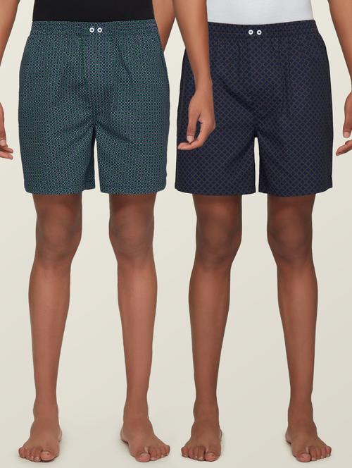 set of 2 printed cotton boxer - 18356147 - Very Small Image - 1