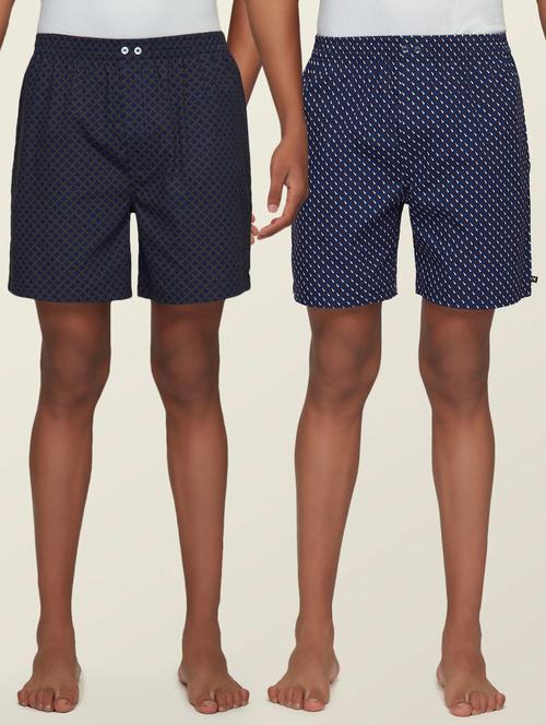 set of 2 printed cotton boxer - 18356155 - Very Small Image - 1