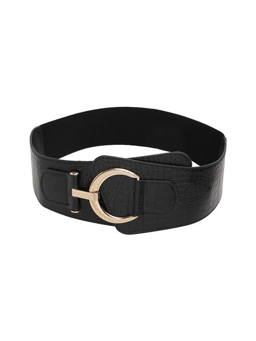 Black Leatherette Belt - 18356471 - Very Small Image - 1