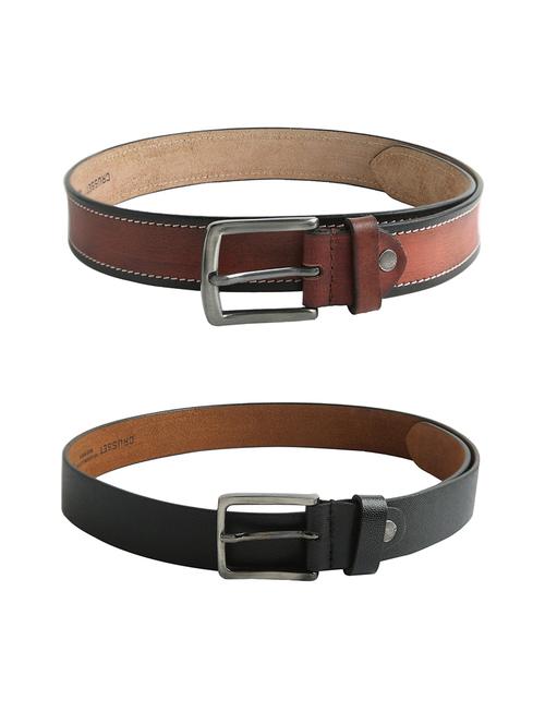 black leather belt pack of 2 - 18356864 - Very Small Image - 1