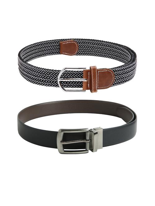 set of 2 leatherette belt  - 18356870 - Very Small Image - 1