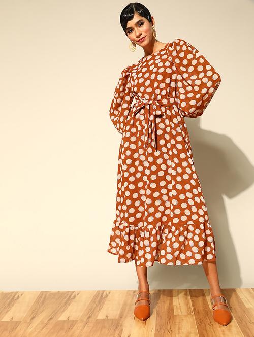 women's tiered dress polka dots dress - 18356962 - Very Small Image - 1