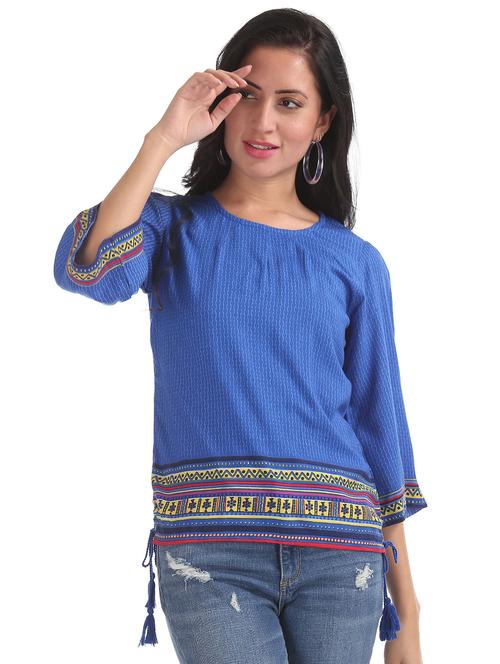 long sleeved printed regular top - 18357379 - Very Small Image - 1