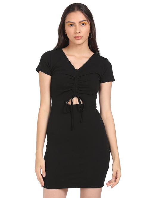 women's bodycon solid dress - 18357903 - Very Small Image - 1