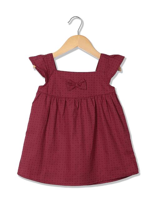 pink solid frock - 18357943 - Very Small Image - 1