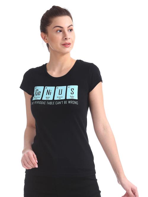 round neck printed regular tees - 18358089 - Very Small Image - 1