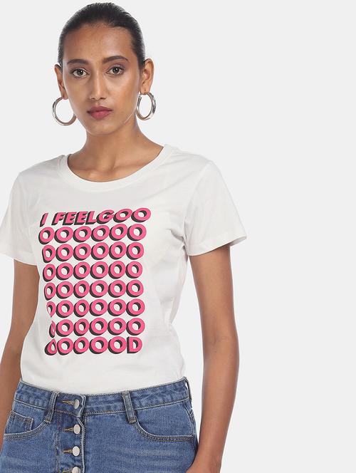 round neck graphic tee - 18358456 - Very Small Image - 1