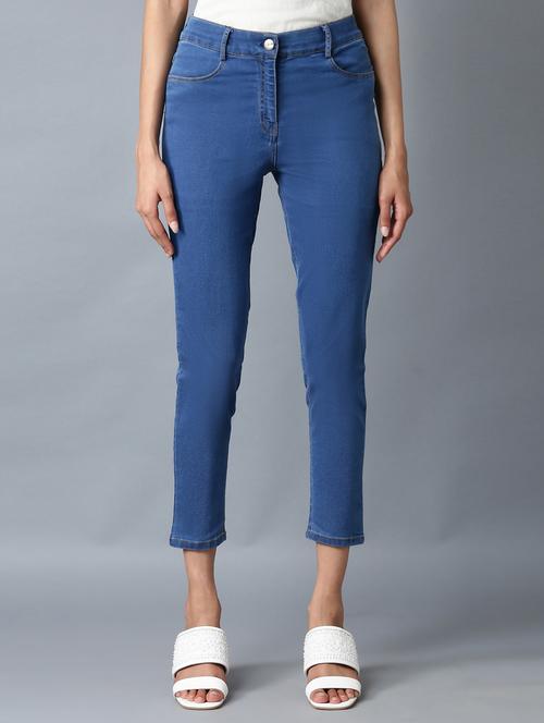 mid rise solid others trouser - 18359251 - Very Small Image - 1