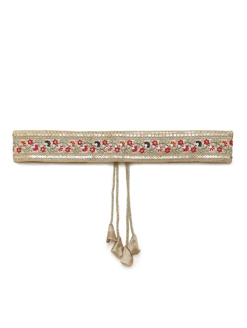 Beige Embellished Waist Belt - 18359368 - Very Small Image - 1