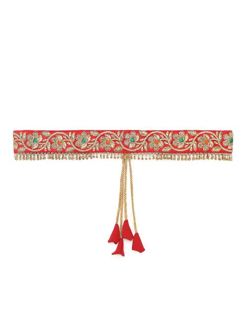 red embellished waist belt - 18359396 - Very Small Image - 1