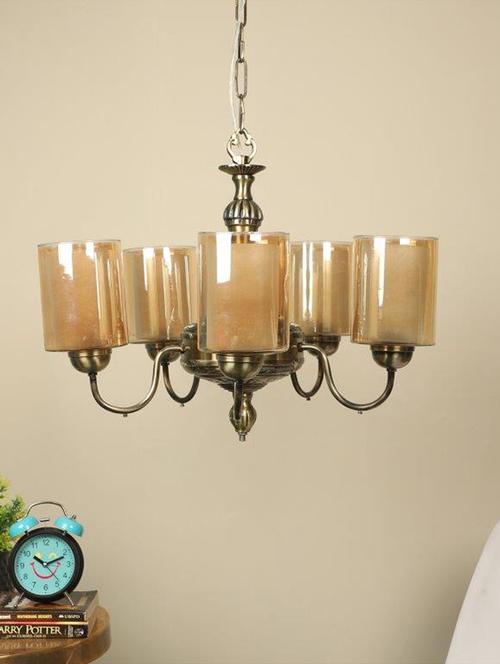 perpetual antique brass aluminium chandeliers - bulb not included - 18359659 - Very Small Image - 1