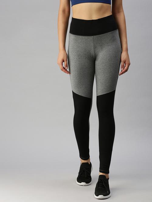 multi colored ankle length active wear tights - 18360091 - Very Small Image - 1