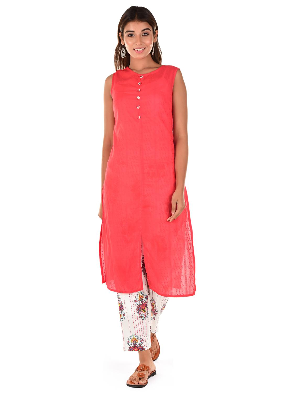 women's kurta with jacket kurta - 18362826 - Standard Image - 3