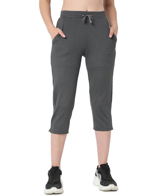 drawstring waist solid capri - 18362844 - Very Small Image - 1