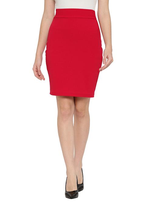 mid rise solid pencil skirts  - 18363084 - Very Small Image - 1