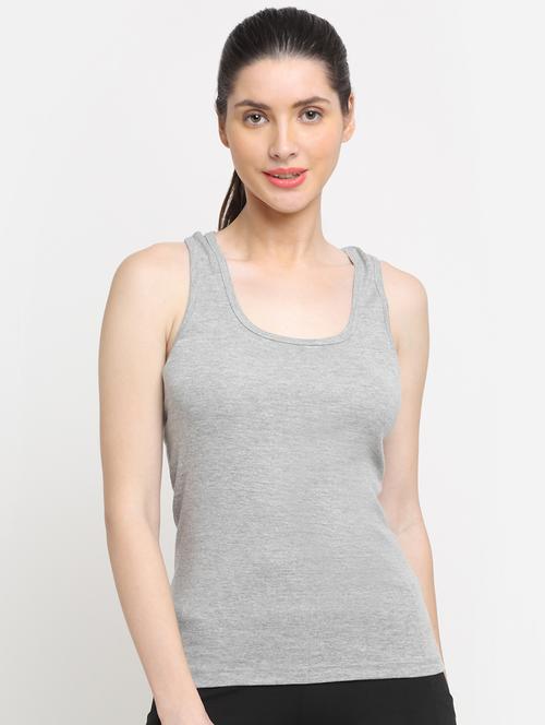women's straight scoop neck top - 18363242 - Very Small Image - 1