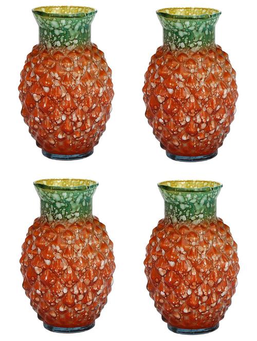 somil colorful glass flower vase hand decorative with new design & shape - 18364810 - Very Small Image - 1