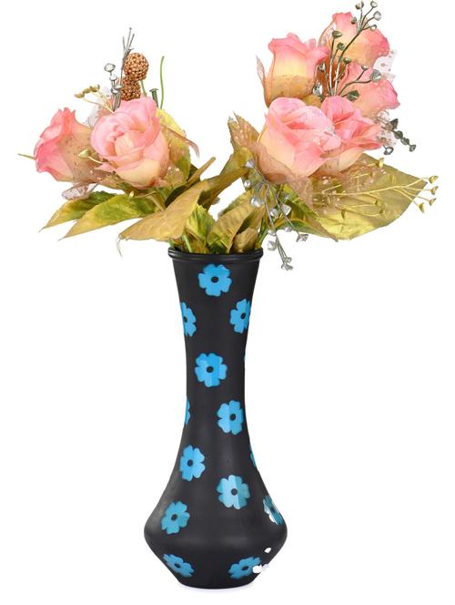 somil hand decorative table top, room corner, showcase glass flower pot vase colorful, giftable-jk12 - 18364860 - Very Small Image - 1