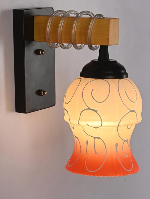 somil modern design colorful wood wall lamp/ light with hand decorated glass shade (set of 4) - ya17 - 18365592 - Very Small Image - 1