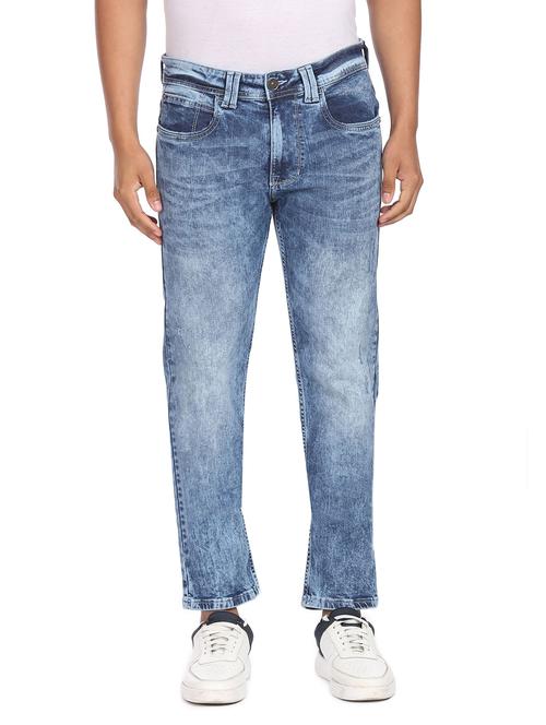 blue light washed denim jean - 18366444 - Very Small Image - 1