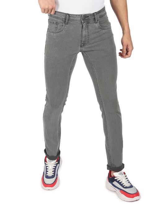 grey light washed denim jean - 18366497 - Very Small Image - 1