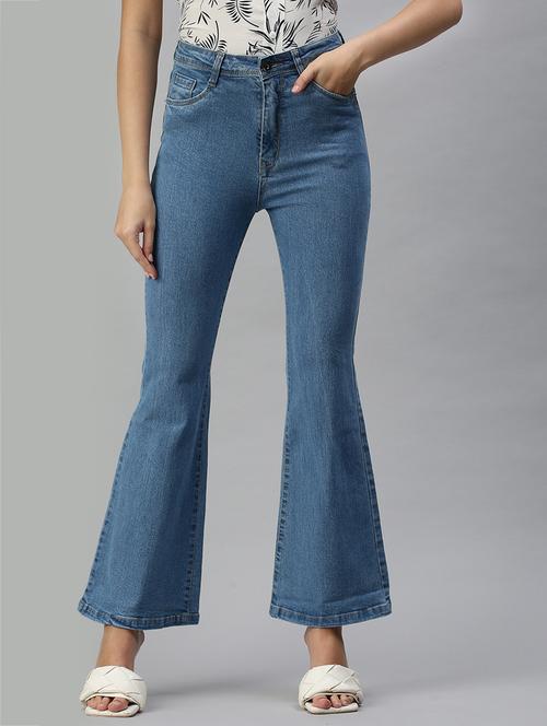 women's plain bootcut jeans - 18366967 - Very Small Image - 1