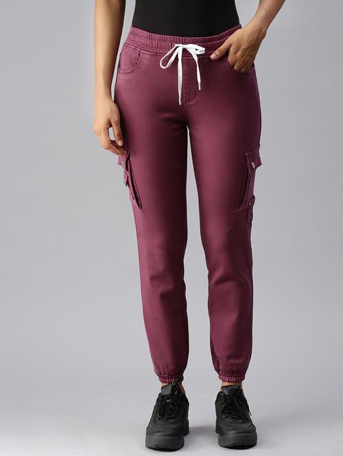 women's high rise solid cargo  - 18366974 - Very Small Image - 1