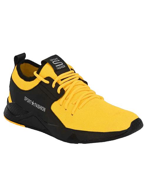 yellow lace up sport shoe - 18367365 - Very Small Image - 1
