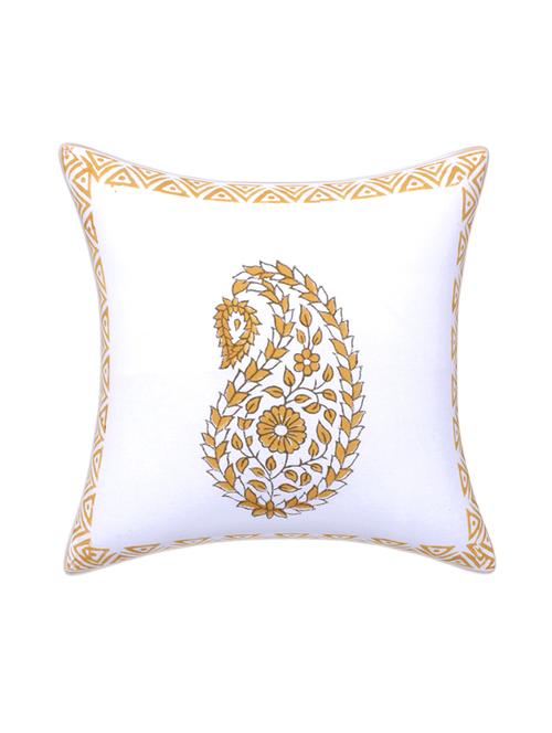 texstylehome 100% cotton block printed jaipuri cushion cover - 18367435 - Very Small Image - 1