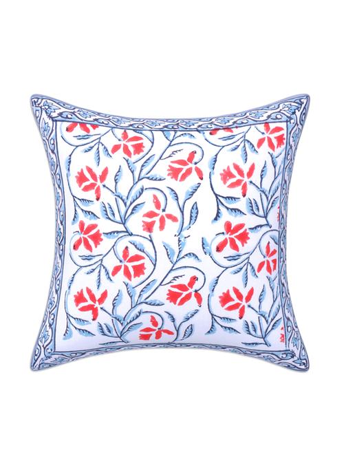 texstylehome 100% cotton block printed jaipuri cushion cover - 18367436 - Very Small Image - 1