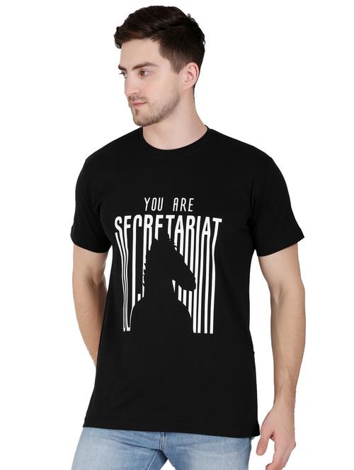 black chest-printed t-shirt - 18367512 - Very Small Image - 1