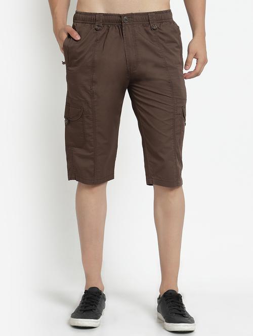 brown solid short - 18367856 - Very Small Image - 1