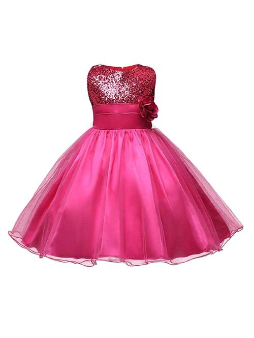 girls round neck sleeveless frock - 18368225 - Very Small Image - 1