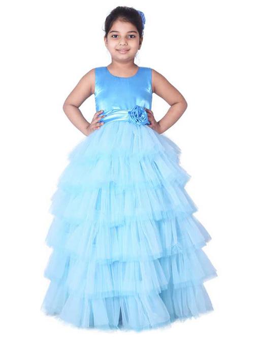 girls round neck sleeveless frock - 18368292 - Very Small Image - 1